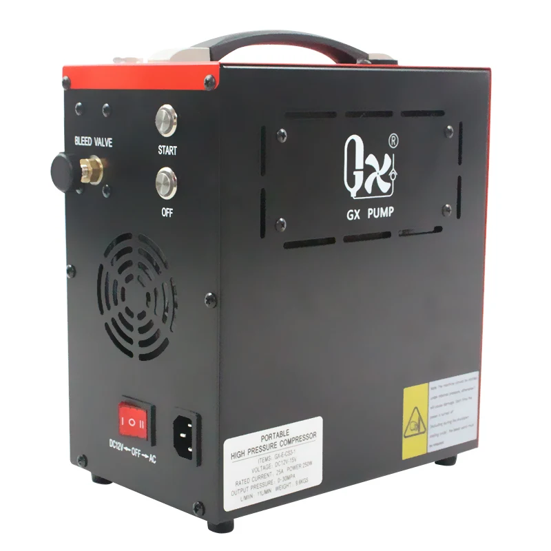 GX-E-CS3-I макс. 4640psi без масла для дайвинга портативный с фильтром хлопчатобумажный компрессор высокого давления