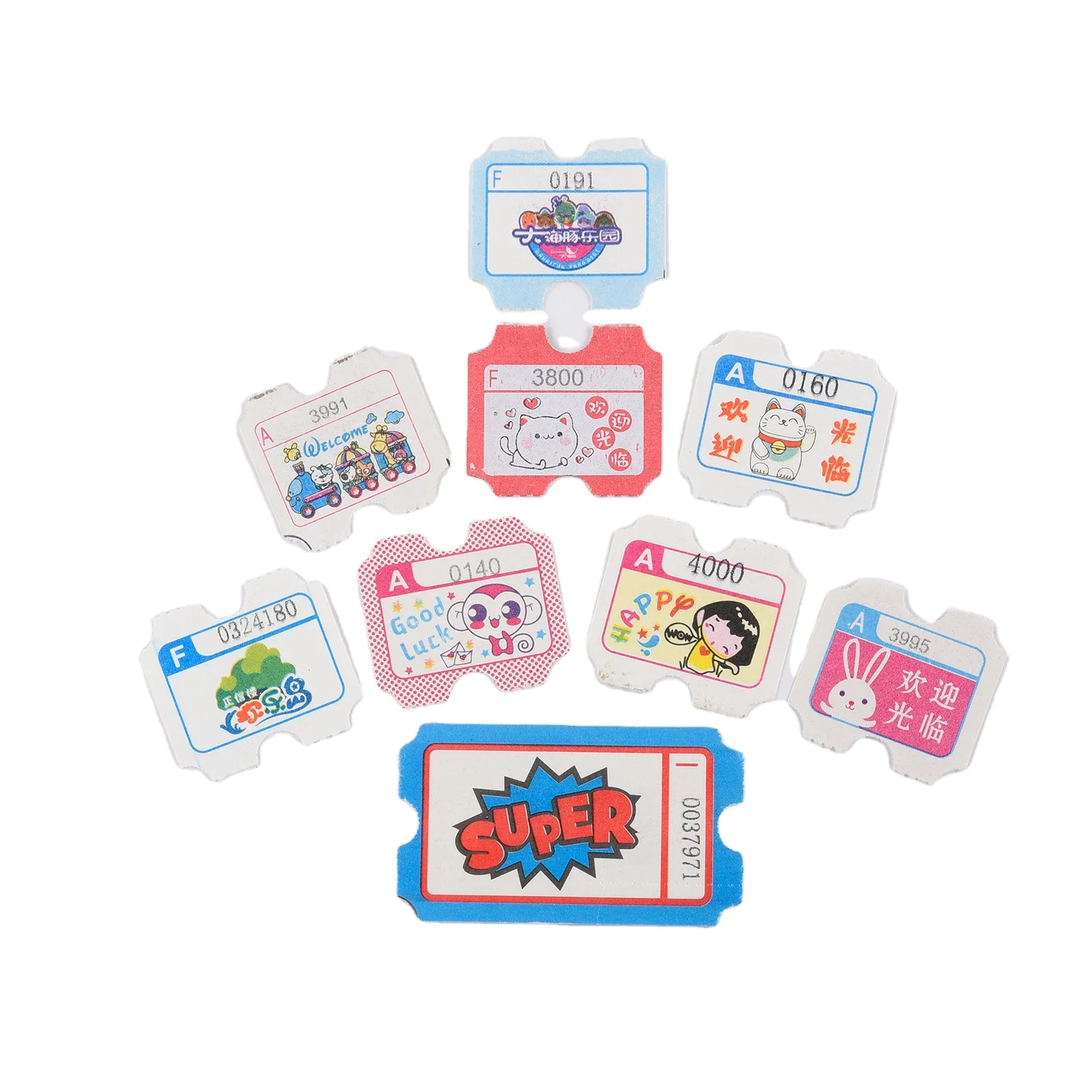 Custom Raffle Ticket FREE Design Roll Ticket Arcade Tickets