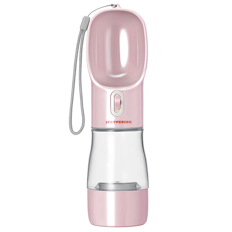 
Hot selling product Portable double cup pet dog water bottle suitable for outdoor travel 