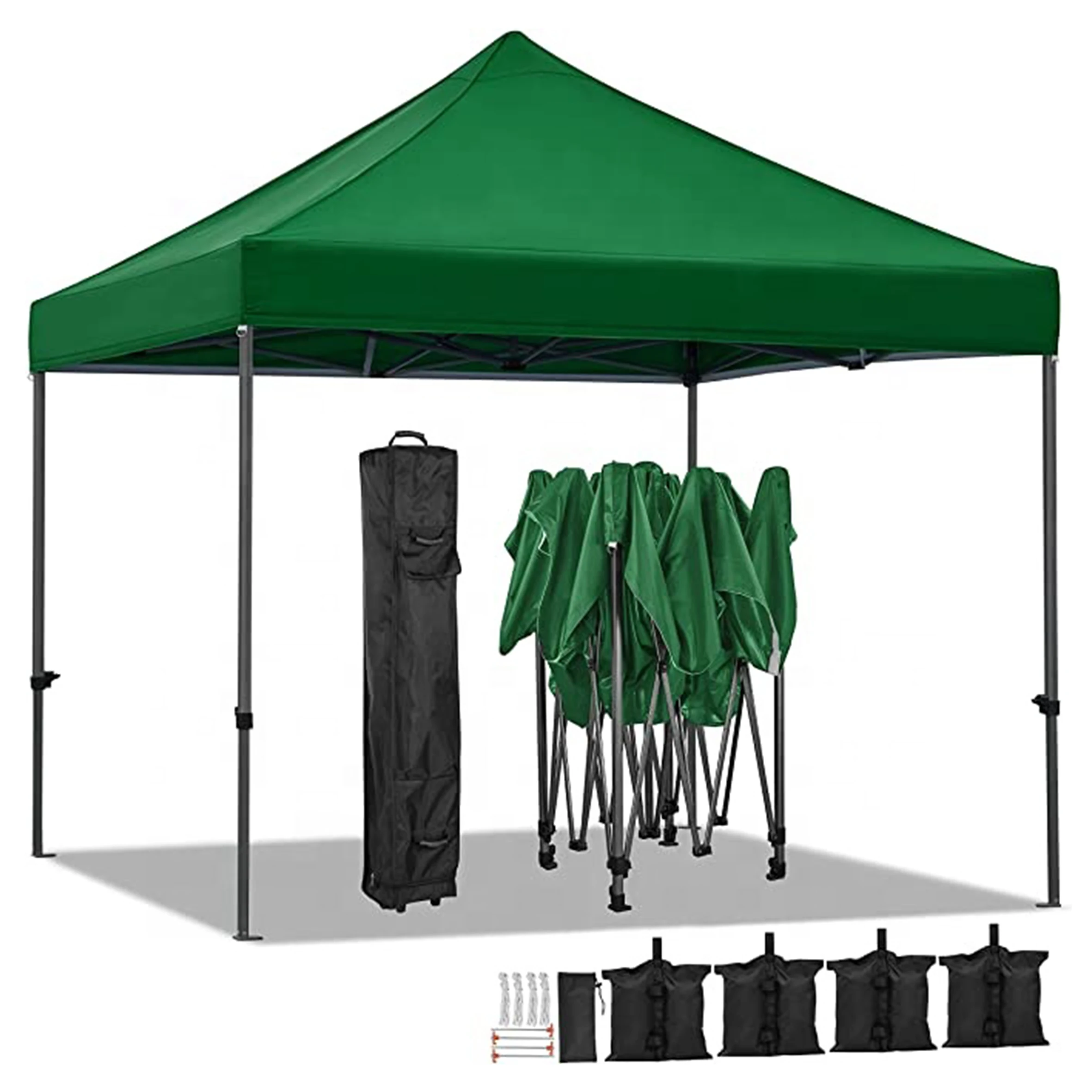 Custom Print Portable Outdoor Exhibition Booth Promotional Trade Show Tent Deluxe Steel Frame for Advertising Event