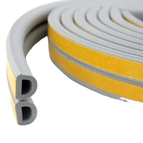 Custom D Type EPDM Foam Self Adhesive Door Rubber Seal Strips Soundproof Windproof Avoid The Insects