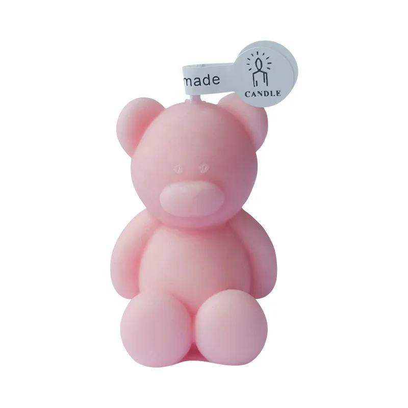 Bear series shaped candles birthday gift handmade scented candle room decoration home decor candle