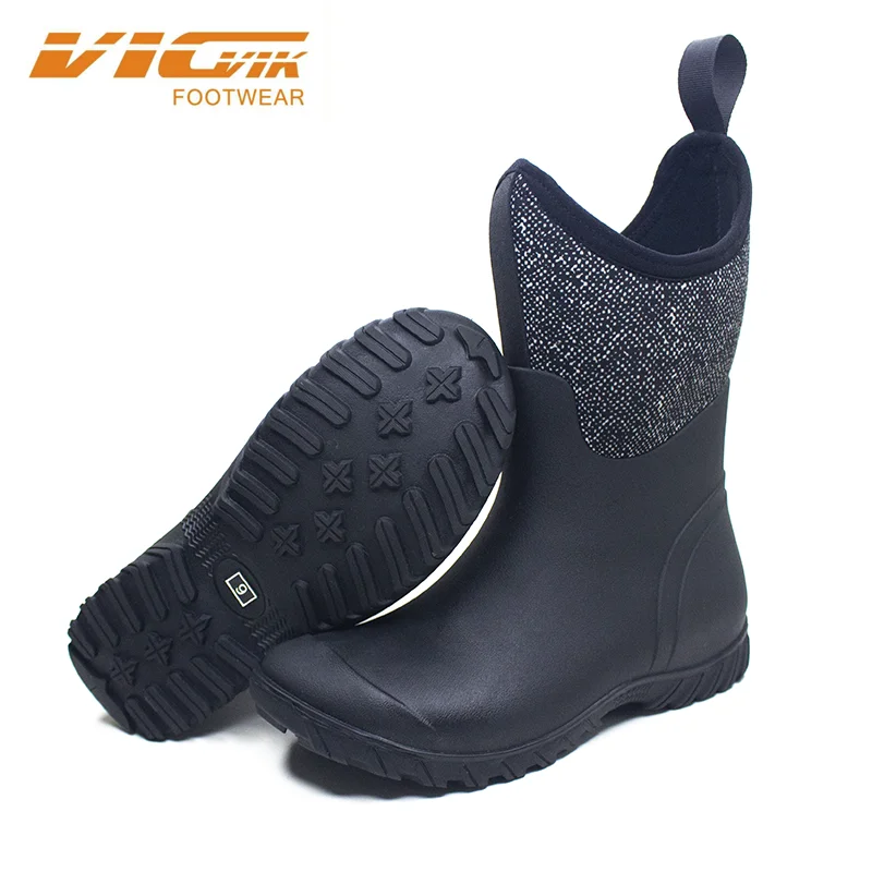 Неопреновые сапоги сохраняющие тепло под-40C бесшовные охотничьи резиновые водонепроницаемая походная обувь прочные фермерские для