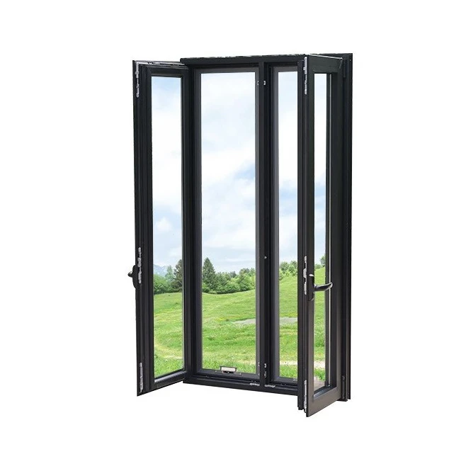 Professional design customized size windproof aluminum alloy profile casement windows