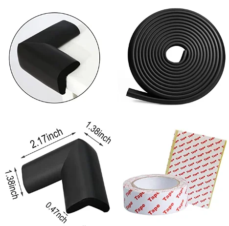 Baby Proofing Edge Guards 15.7 ft Extra Wide Edge Protectors with Adhesive Tapes for Table desk