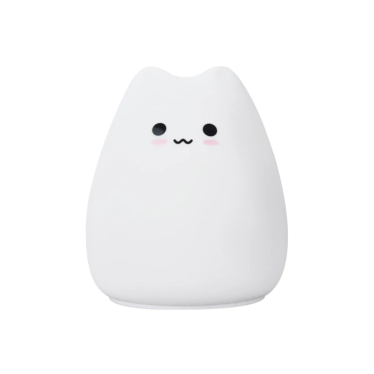 Table desk cute cat lamp 3 AAA battery led sleep light mini baby colorful mood night light