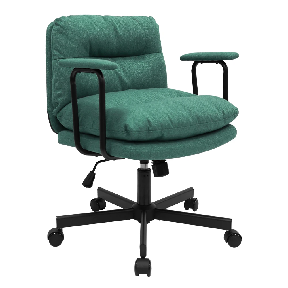Modern Lift Chair for Small Office & Home Fabric Vanity Desk Chair for Bedroom Computer Office Furniture