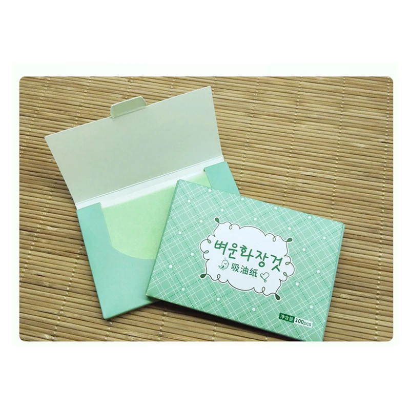 Facial oil blotting paper in pink color paper Oil Absorbent Sheets For Face