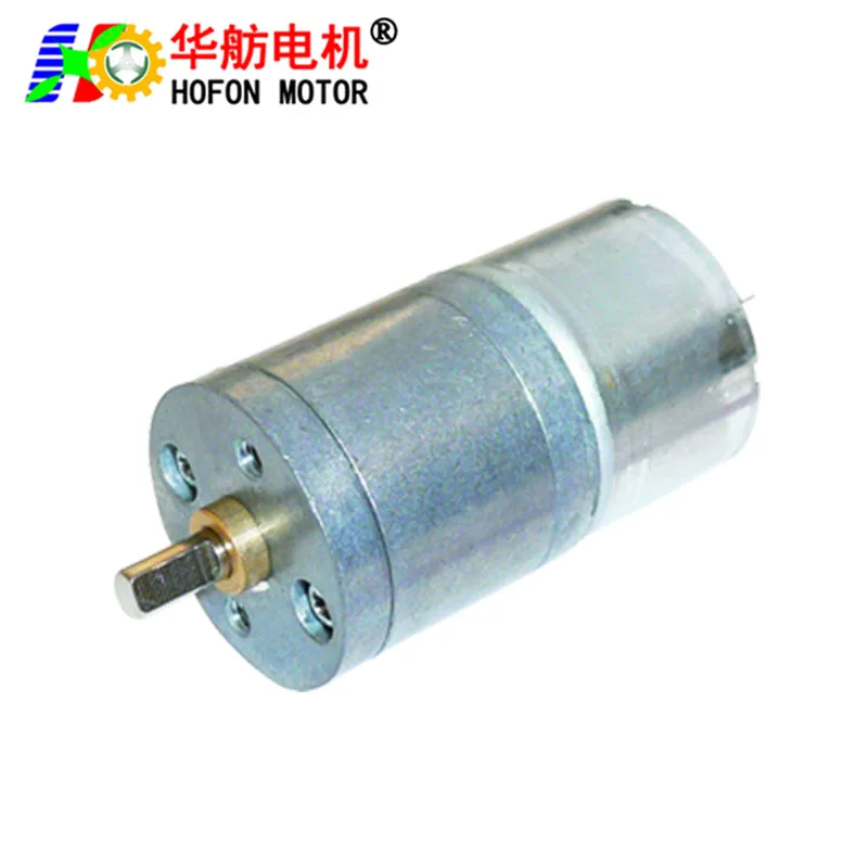 25mm 310CH 6v 9v 12v 24v Hofon large torque mini DC 12 volt geared Motor reduction brushed gear motor for Electric tools