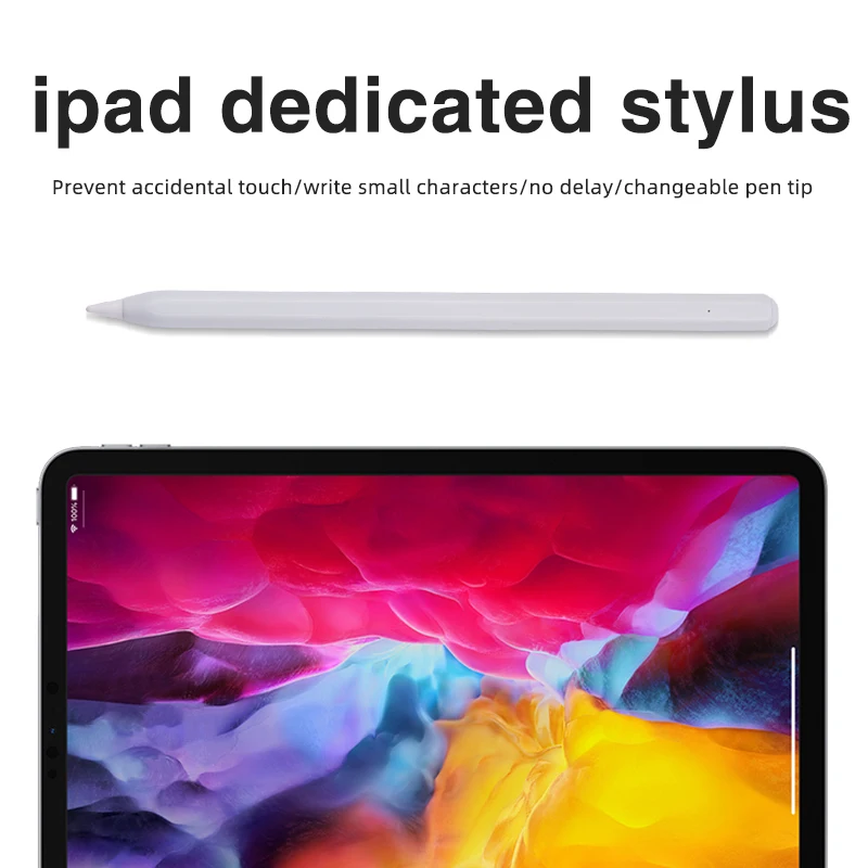 Factory well-sales light screen anti-mistouch custom active capacitive magnetic charging stylus pe for ipad tablet