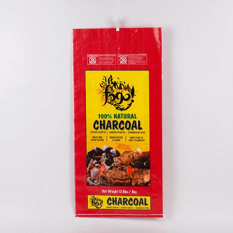 Laminated PP Woven Bopp Bag 5KG 10KG BBQ Charcoal Packing Bag Custom Printed Bopp Charcoal Packaging Bag