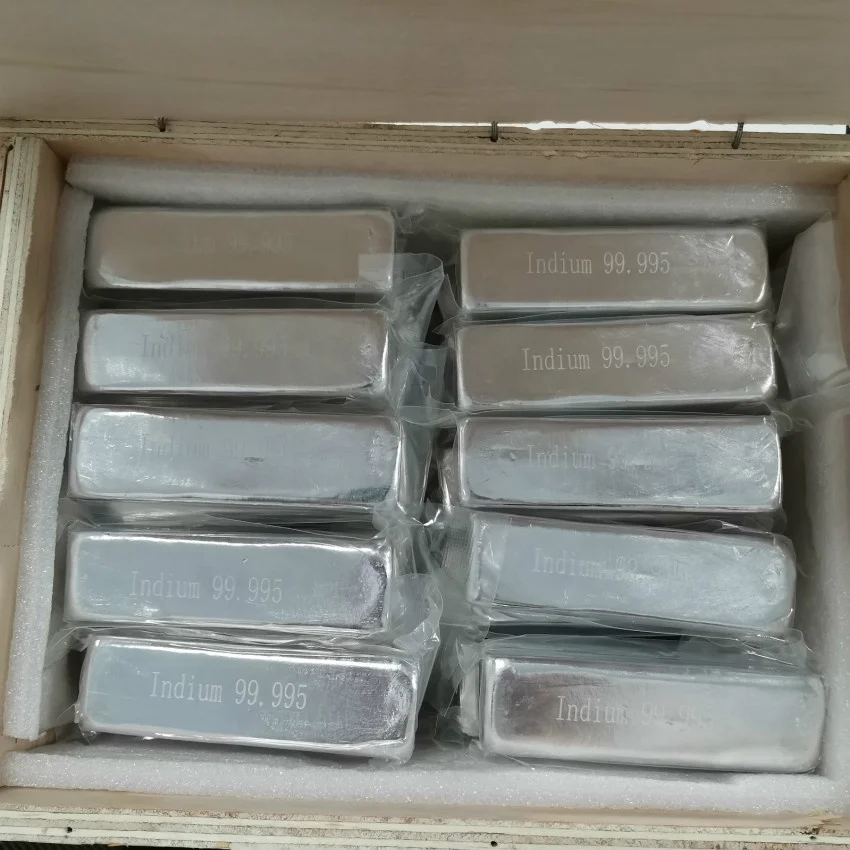 
Factory Selling Pure indium ingot 99995 1kg for Industry Use 