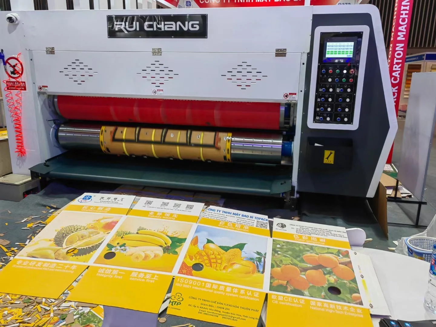 Automatic Corrugated Box Making Machines Cardboard 4 color Flexo Printer Slotting Die Cutting Machine carton making machine