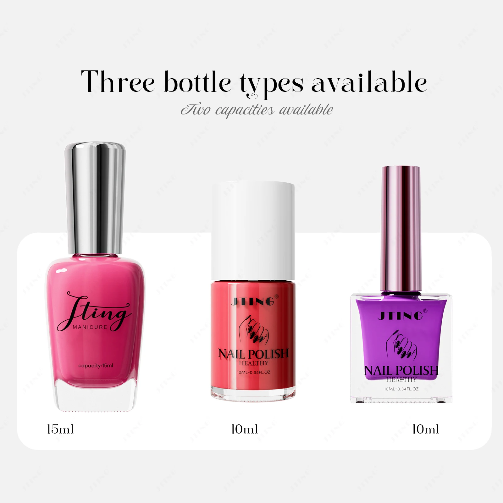 JTING Healthy professional water based nail polish set semi permanent breathable vegan regular nail lacquer OEM Private label