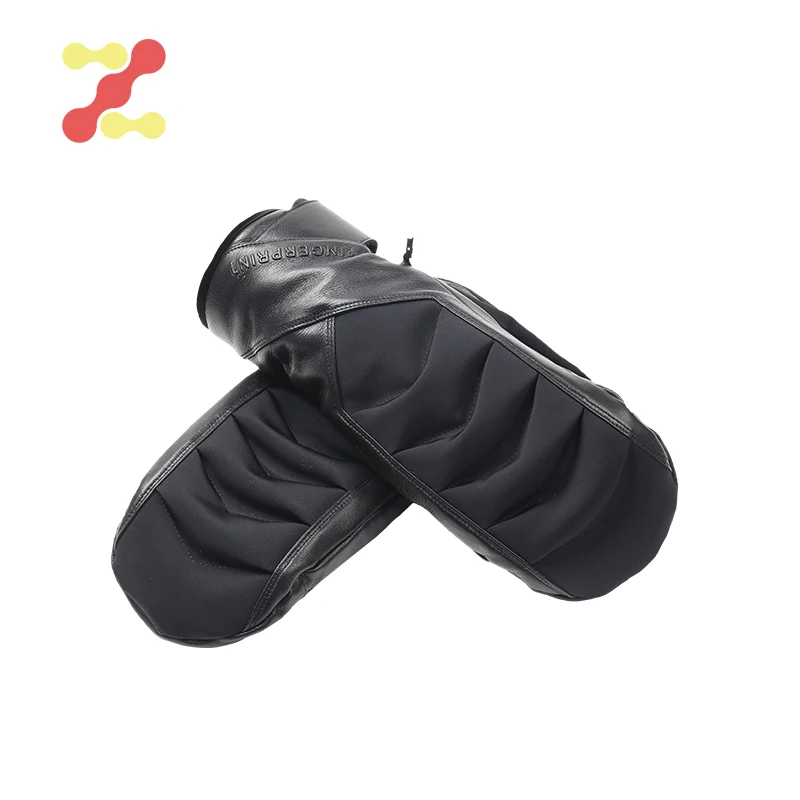 Оригинальные зимние теплоизоляционные варежки из искусственной кожи для сноуборда и