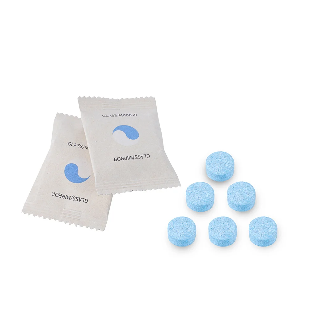 Eco Friendly Household Cleaning Use Cleaning Tablets Set with Glass Bottle