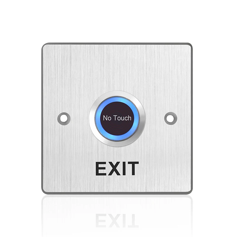 Original factory touchless exit button wholesale Stainless steel no touch exit button with dual light
