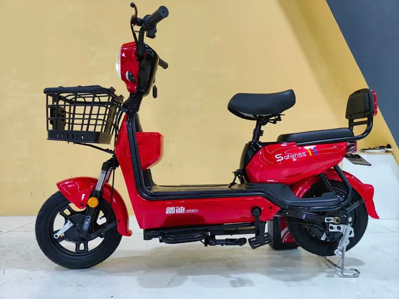 Cheap Adult Electric Bike 48V Electric Scooter Moped with Pedals