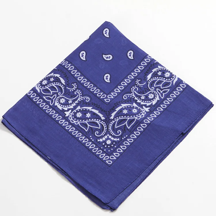 Wholesale Cheap Soft 100% Cotton Bandannas Full Color Hip hop Paisley Bandana in Stock