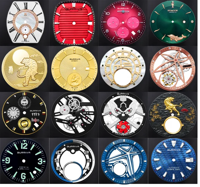 BURRIVA 2024 New Arrivals High Quality Custom Watch Case Mechanical Watches Spare Part 316L Stainless Steel Nh35 Watch Case