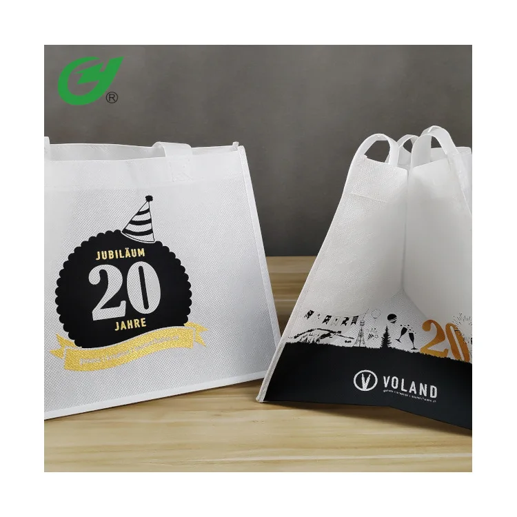 
PLA Nonwoven Fabric Packaging Bags Custom Logo Biodegradable Compostable Shopping Bags  (1600296037304)
