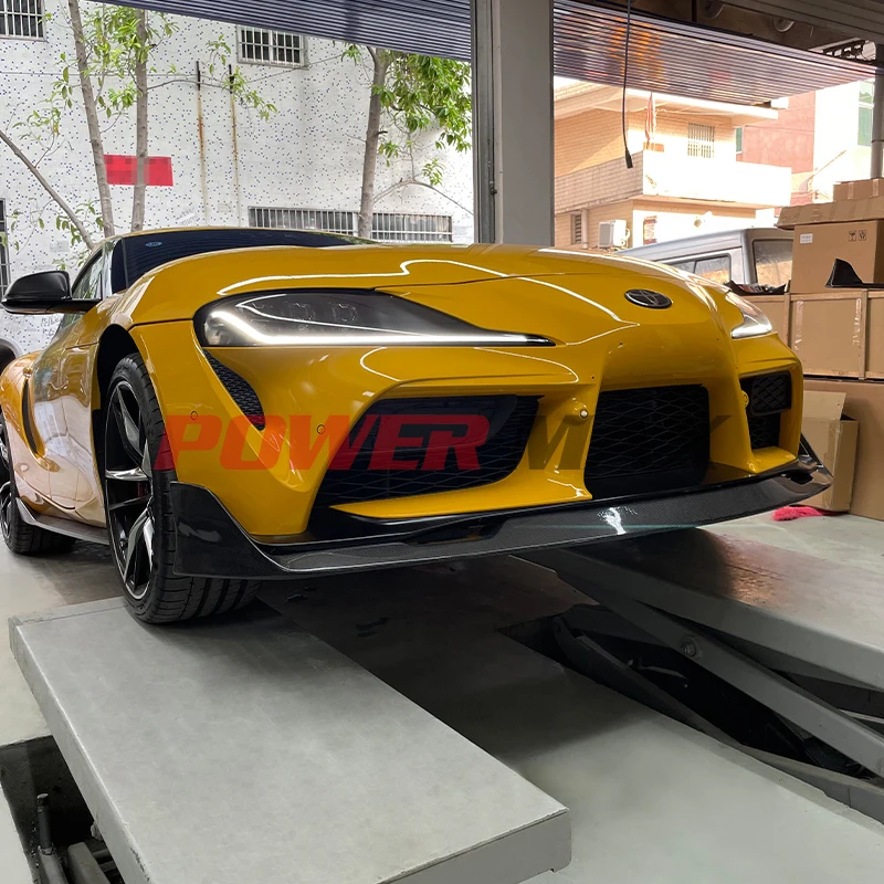 Wholesale Carbon Fiber Aimgain Style Front Bumper Lip For Toyota Supra A90 A91 MkV Front Splitter Car Accessoires