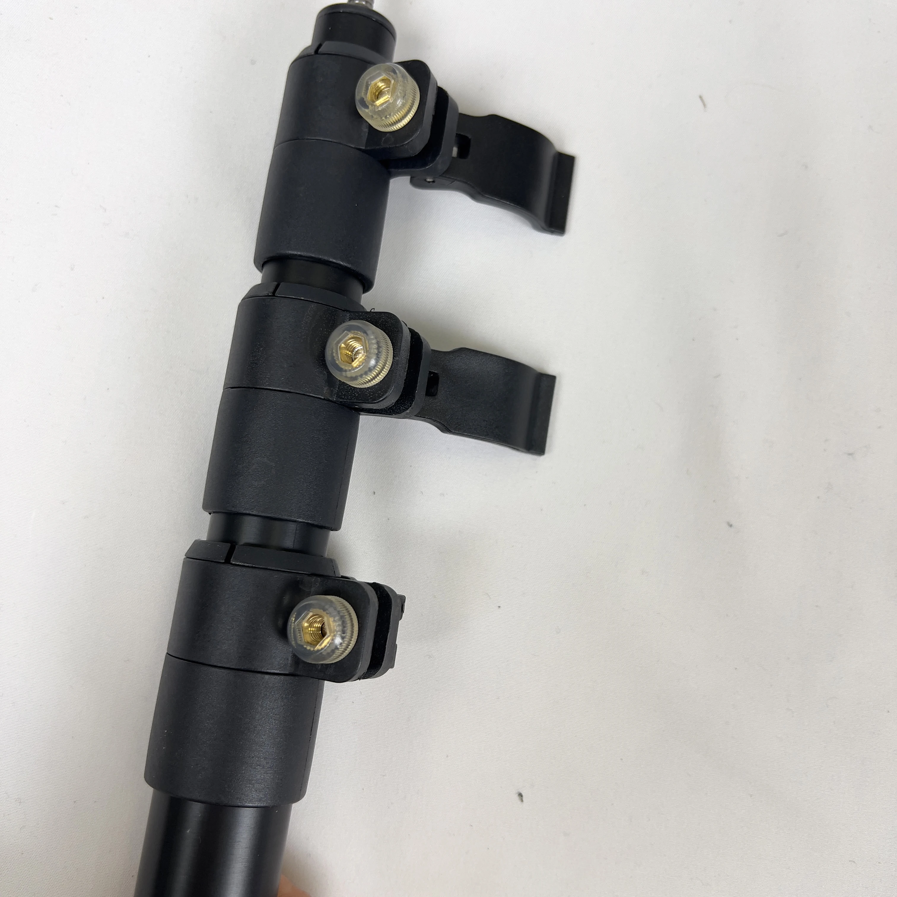 Qiyun Strong Heavy Duty Adjustable Aluminum Extension Handle Telescopic Pole with Threaded Tip Fit for Brush Broom Mops