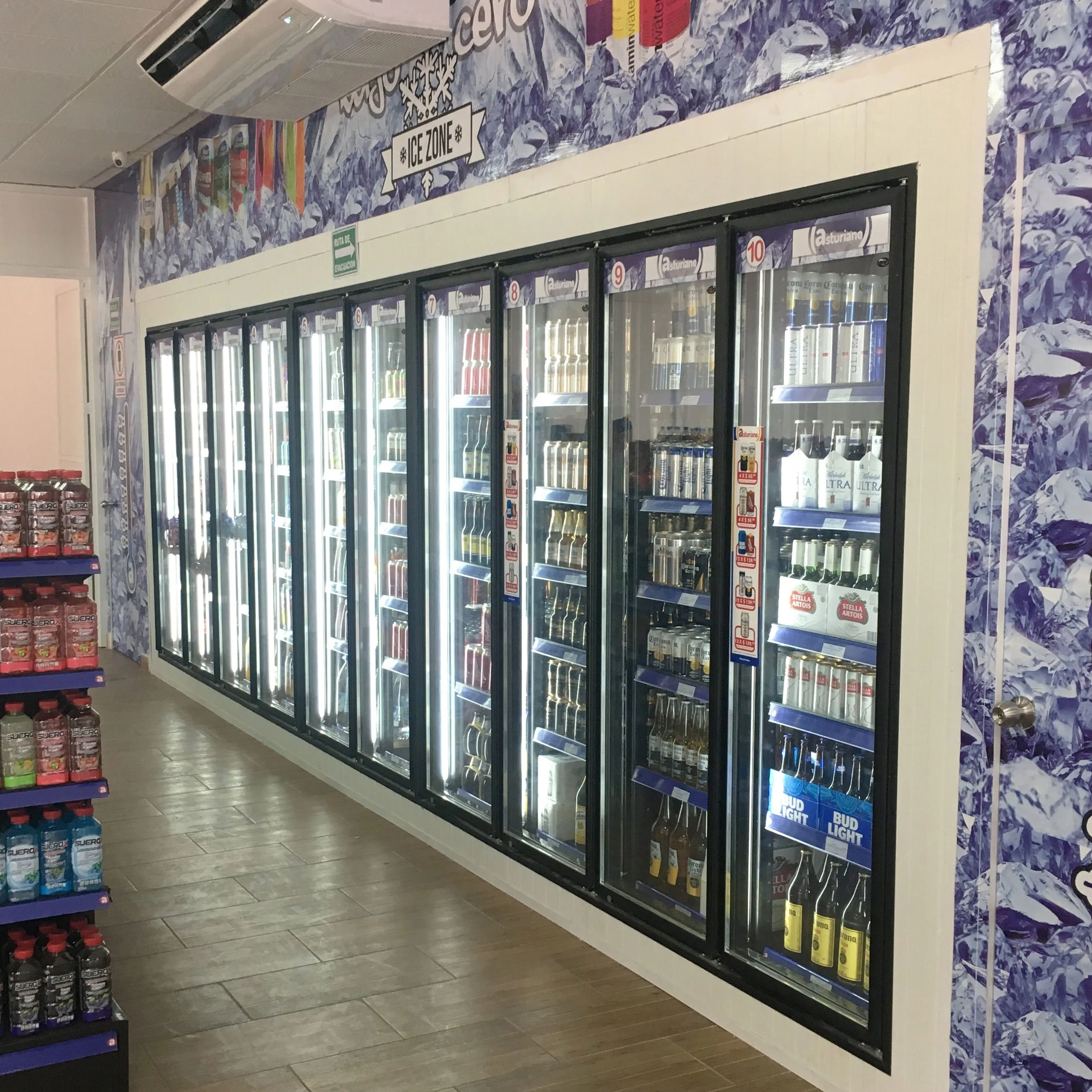 commercial refrigerator glass door walk in cooler glass door Cold & Freezer room Architrave Glass Doors