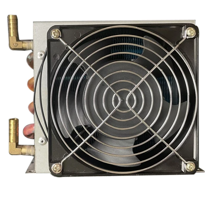 fan coil air cooling condenser for medical oxygen generator