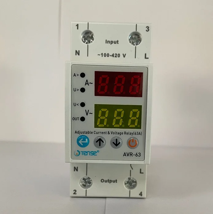Overcurrent voltage surge protector 2P40A 63A