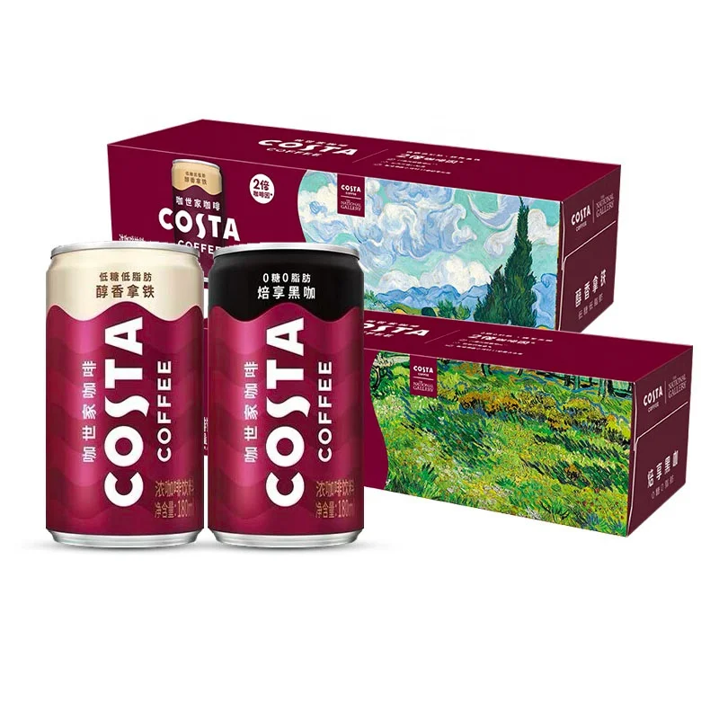 Wholesale Exotic Drinks Coca Cola Coffee Drink Canned Costas Convenient Coffee Drink 180ml