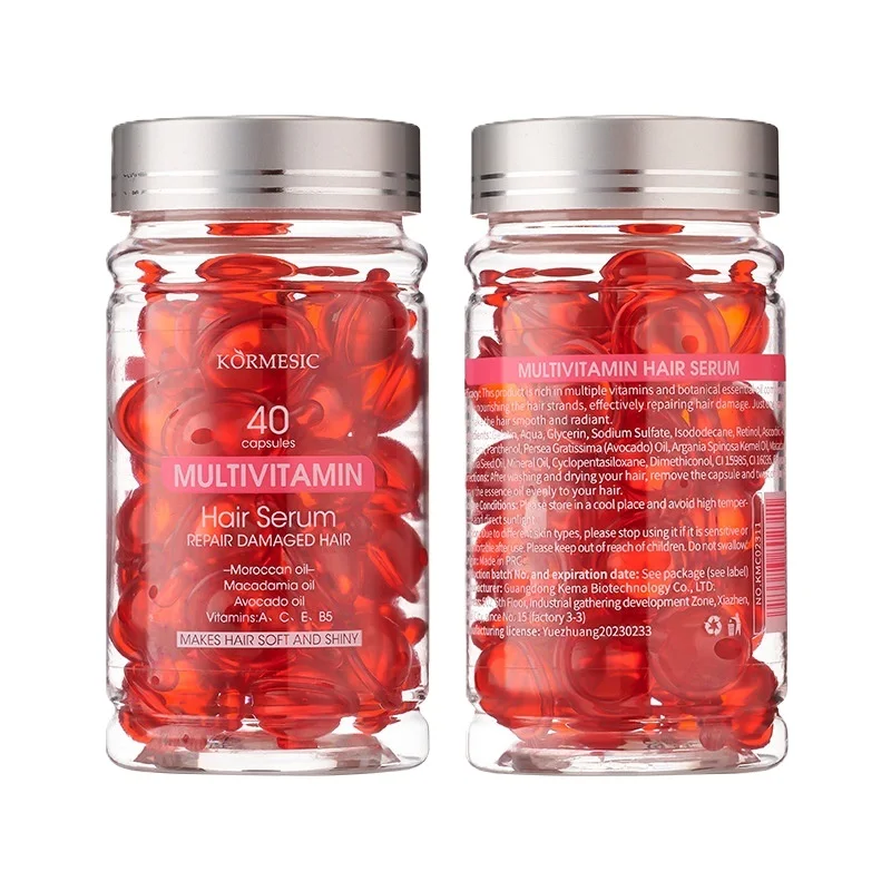 Factory Wholesale Hair Vitamins Oil Hair Capsules Vitamin Smooth Hair Care Growth Oil