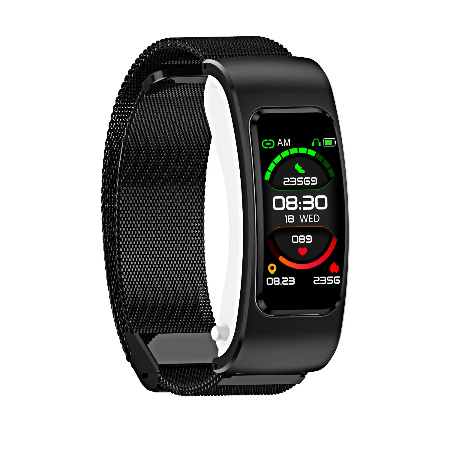 New K60 Bluetooth Wireless 2-in-1 Earphone Smart Watch Health Tracker Fitness Bracelet Smart Wristband Bluetooth Headset