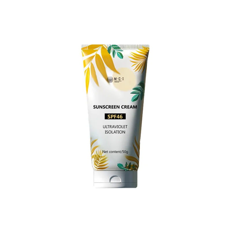 OEM частная этикетка оптовая продажа солнцезащитный крем для кожи Spf 46 органический отбеливающий лица и тела