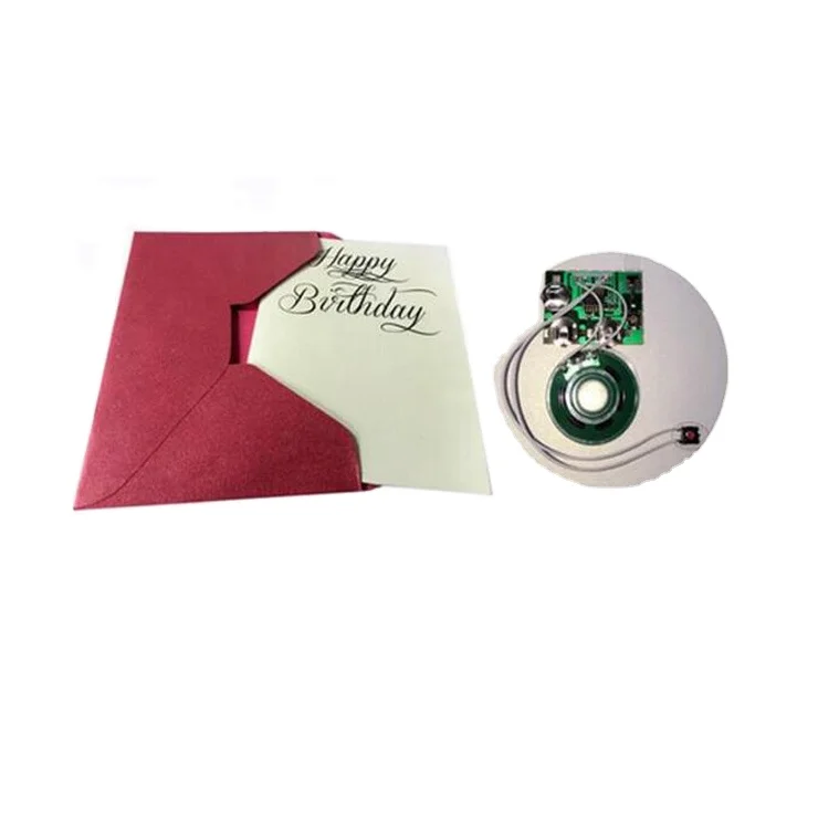 Custom  Unique Electronic Musical Audio Greeting Card Music Singing Birthday Cards