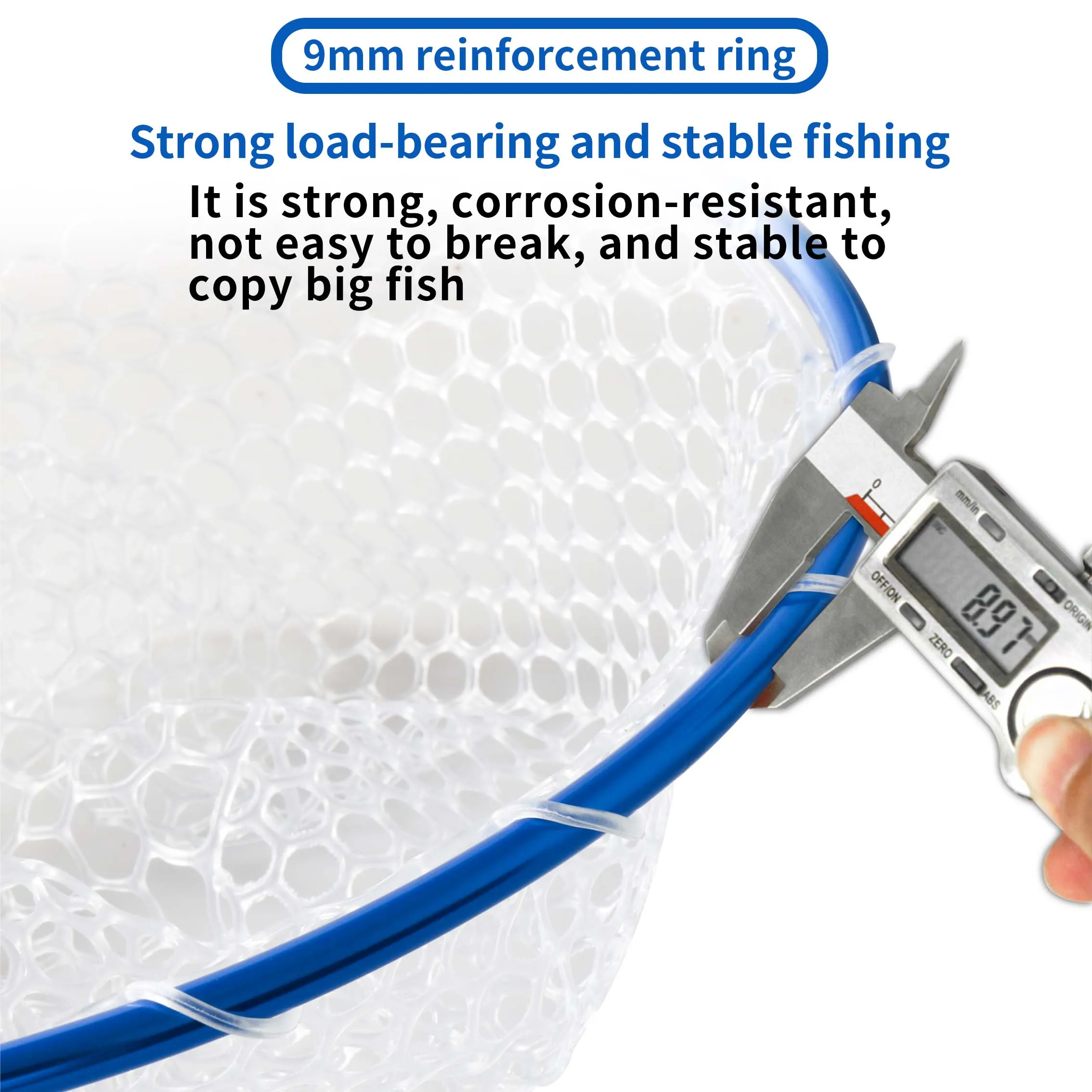 94CM Folding Fish Landing Net Portable Collapsible Fly Fishing long handle landing Net