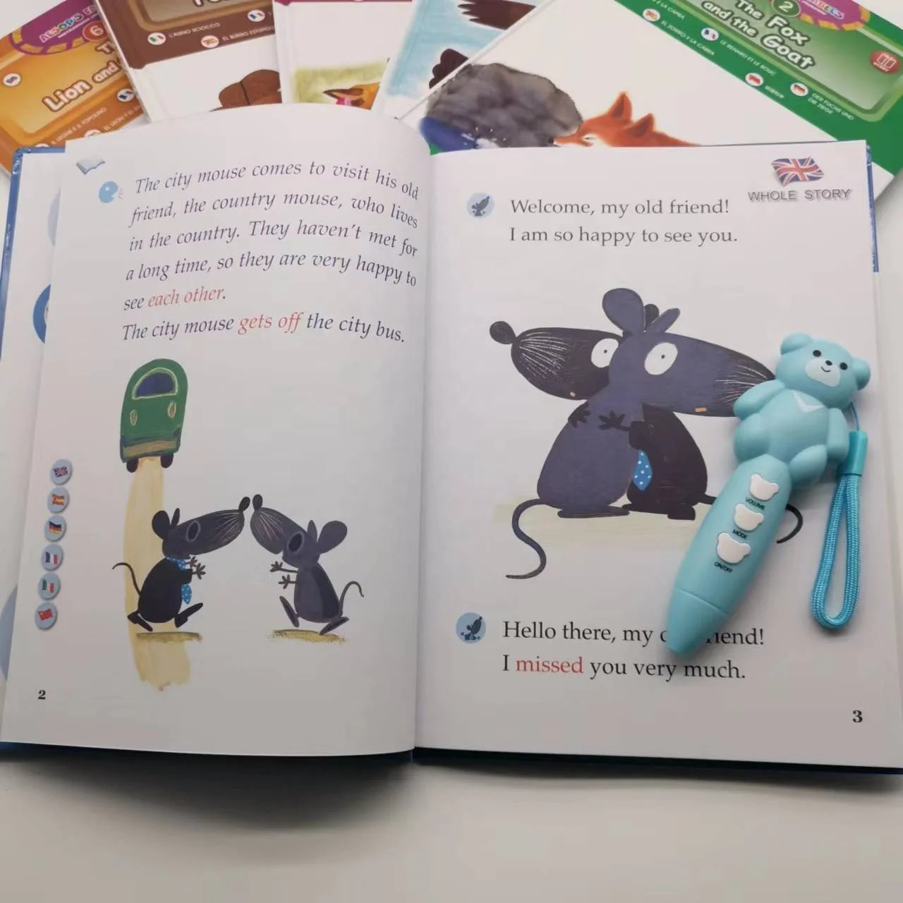 OEM talking pen with English German Arabic French Japanese Spanish Russian Romanian Korean Chinese audio books for kids children