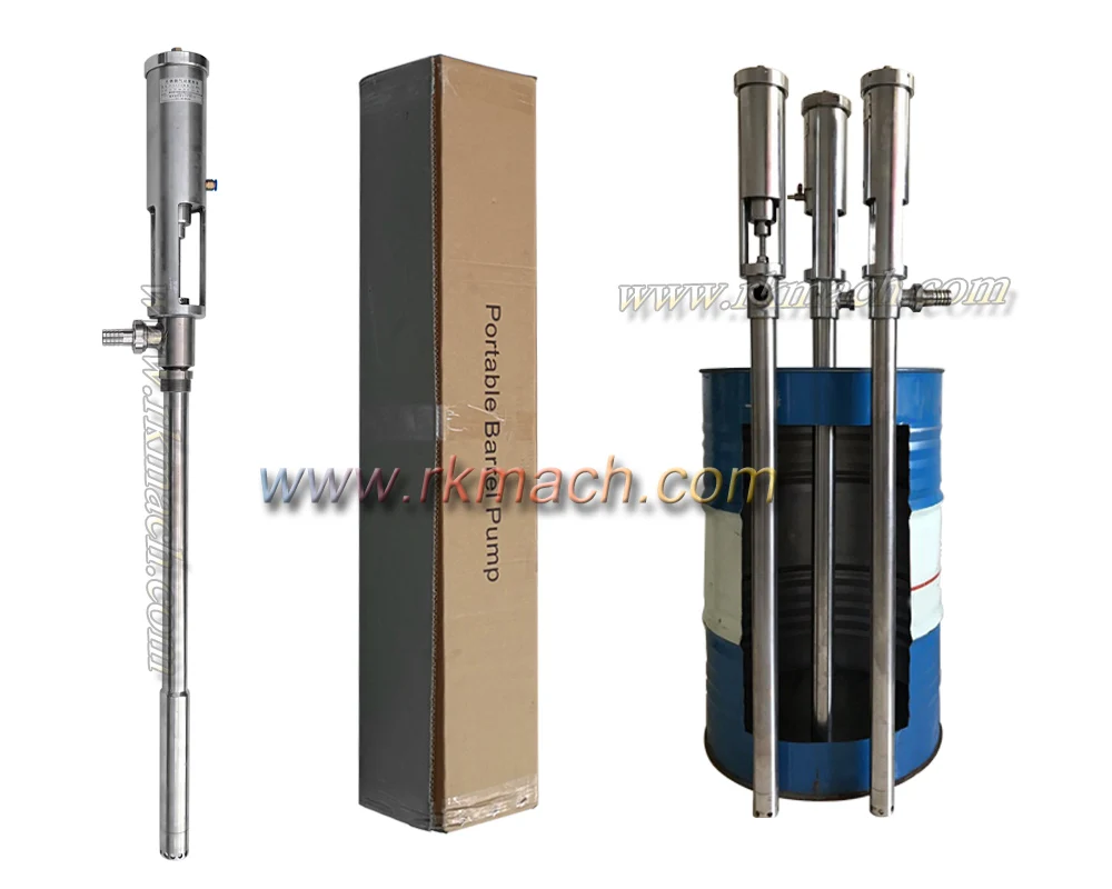 500L/H 800L/H lubrication pump air operated drum pump pneumatic barrel pump air driven barrel pump for gel glue