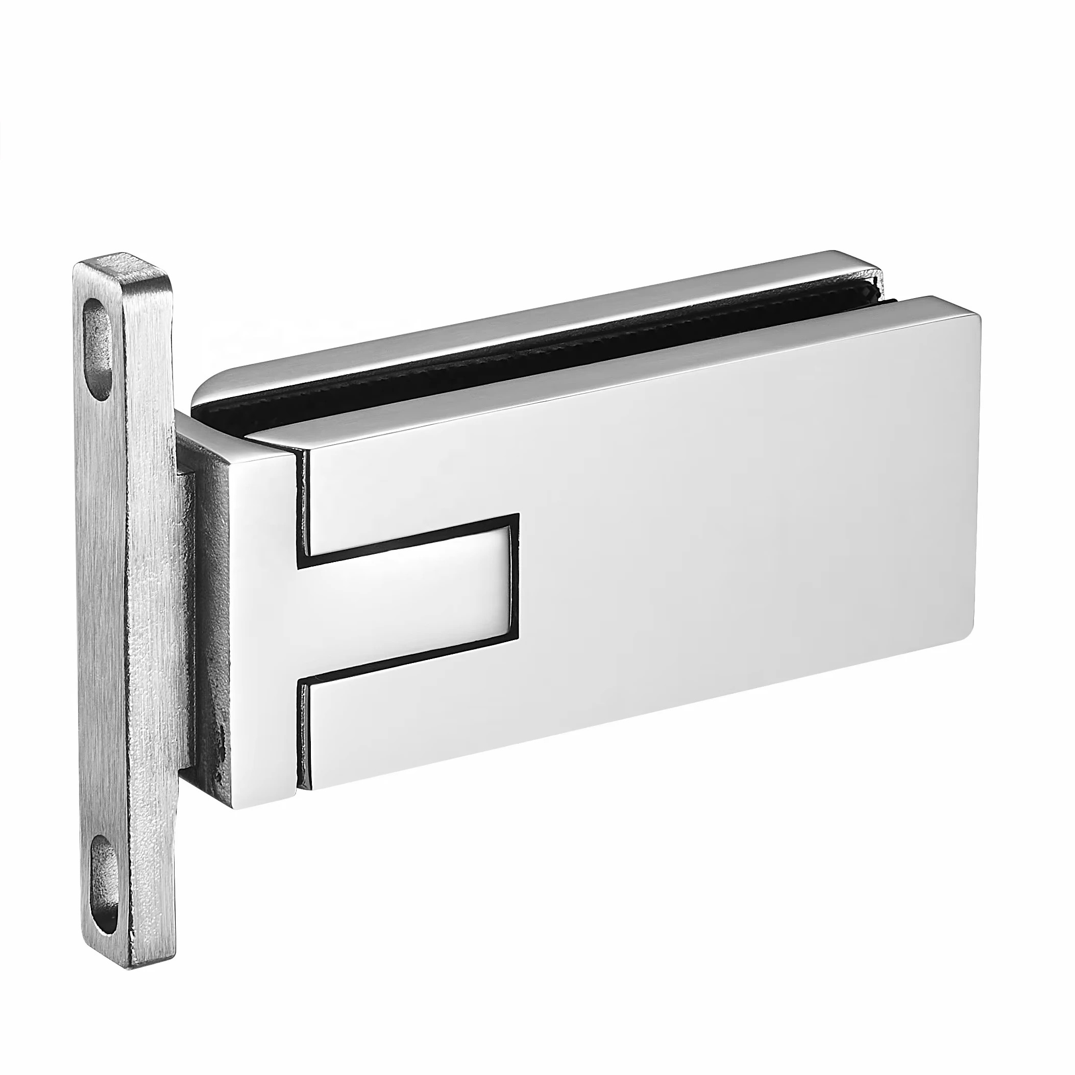 2024 Modern Frameless Hardware Patch Accessories for Shower Glass Door Stainless Steel Door Hinges
