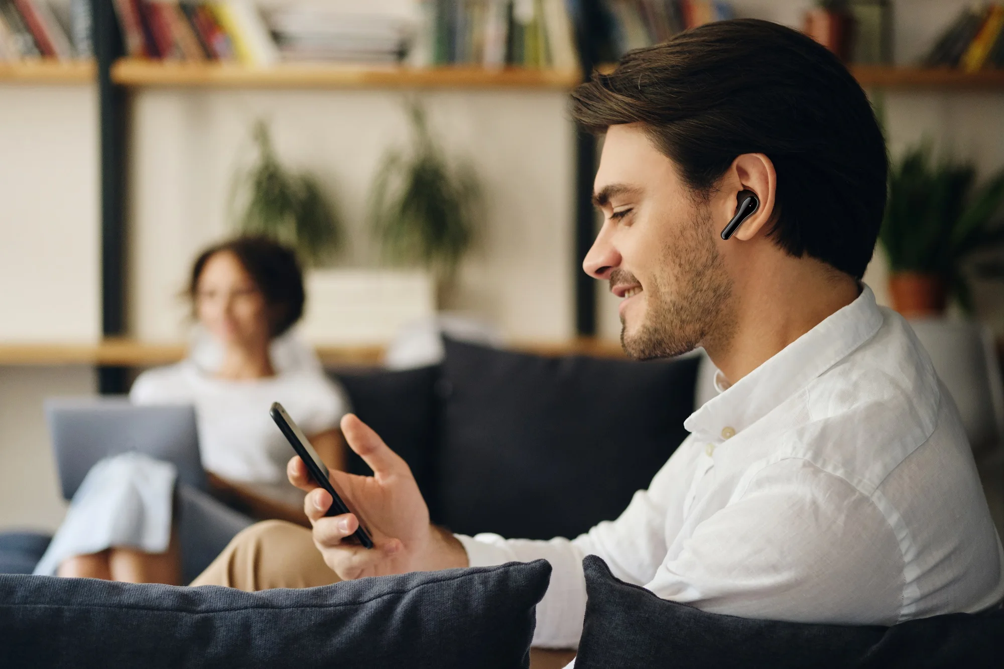 2022 Earphone, Tribit FlyBuds C2 with 8 Hrs Playtime, BT 5.2, 4 Mics ENC and CVC 8.0 Technology & QCC3040 Chip