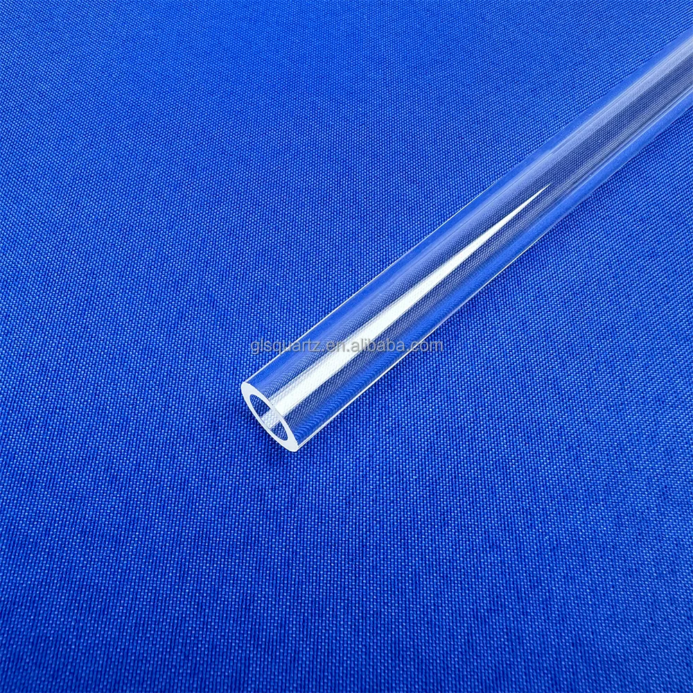 High Purity Custom Size Transparent Quartz Sleeve Heat Resistant Quartz Polished Glass Tube for Lighting Glass