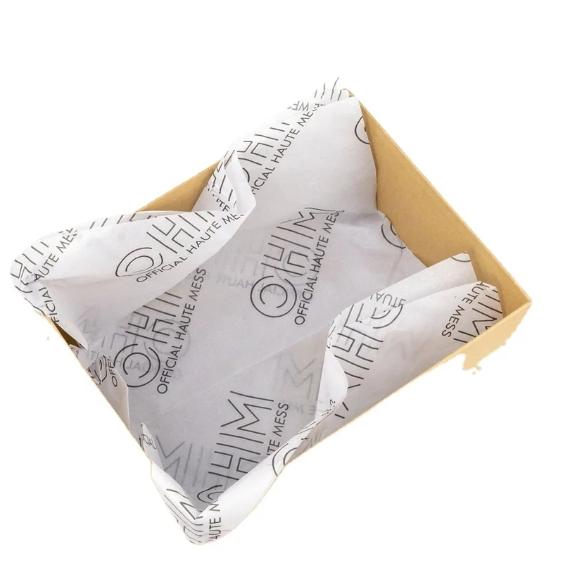 Branded Tissue Paper Custom Logo Clothes Wrapping Shoe Stuffing Paper Waterproof Carton Packing Gravure Printing Specialty Paper