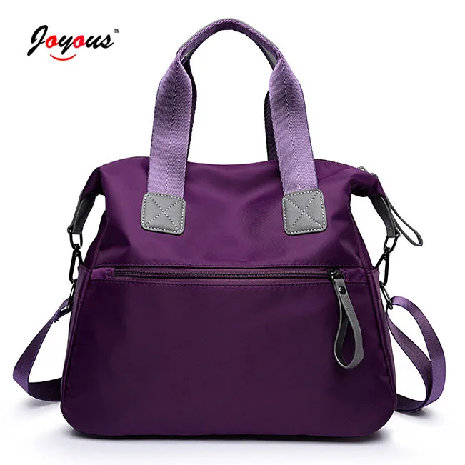 Nylon Handbags Messenger Ladies Shoulder Leather Decorated Portable Travel Woman Bags Fashion Womens Bag