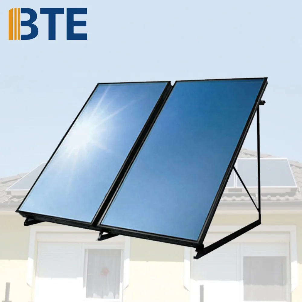 New Design Blue Film Coating Flat Plate Solar Sun Collector KeyMark Certified Solar Collectors