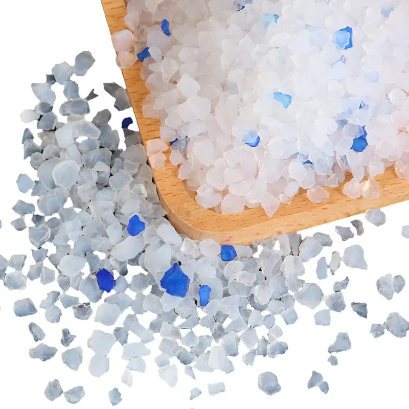 Hot sale Supply Silica Gel Sand Filler Clean  dust free pellet crystal cat litter silica gel