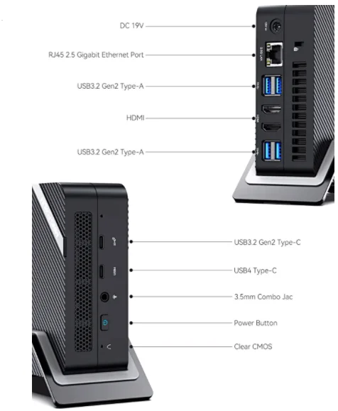 MINISFORUM UM690 настольный компьютер AMD Ryzen 9 6900HX Octa Cores DDR5 Barebone Windows 11 Pro игровой