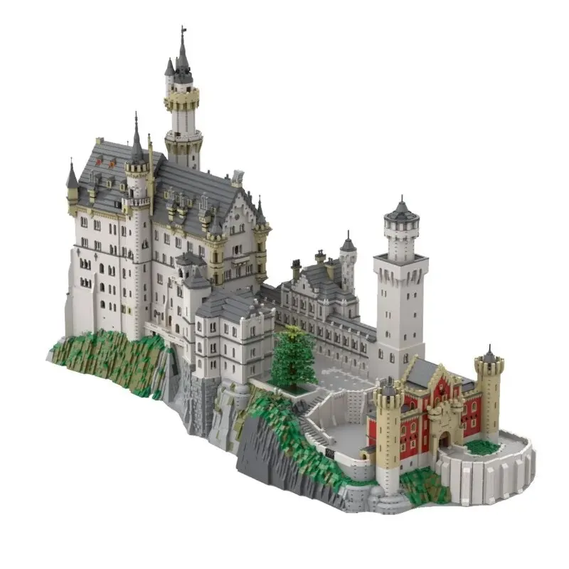 Neuschwanstein Castle MOC-123380 57491PCS MOC Building Blocks Architecture New Swan Stone Bricks Set Toys for Kids