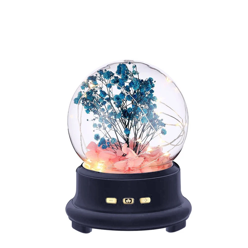 Подарок на день Святого Валентина, Музыкальная шкатулка с изображением синих зубов и tf-карты, Музыкальная шкатулка с цветами