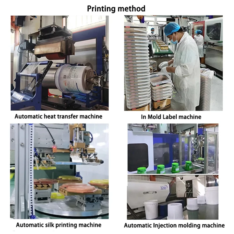 Factory Wholesale Cotton Candy Bucket Food Grade Plastic Bucket with Lid custom Recyclable pail For Paint