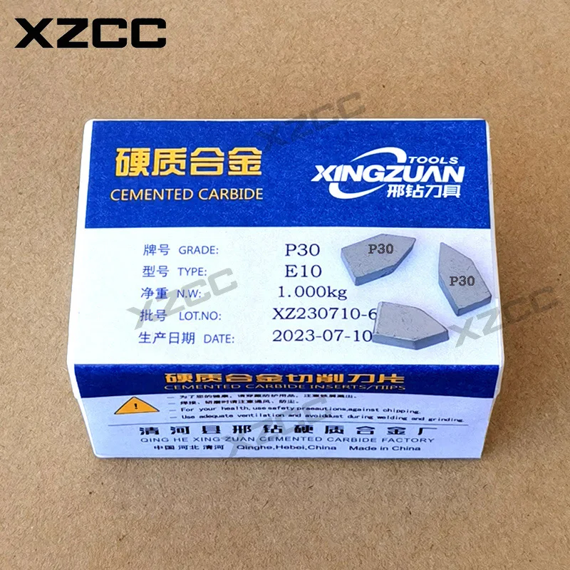 ISO Standard YG6 P30 E10 K20 E6 E8 E12 Carbide Tipped Tools Cemented Yg6x Brazing Inserts YG 6 P 30 K 20